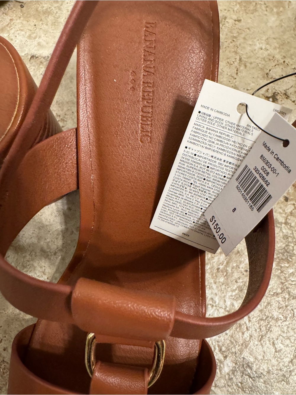 NWT Banana Republic brown sandals - Picture 3 of 4